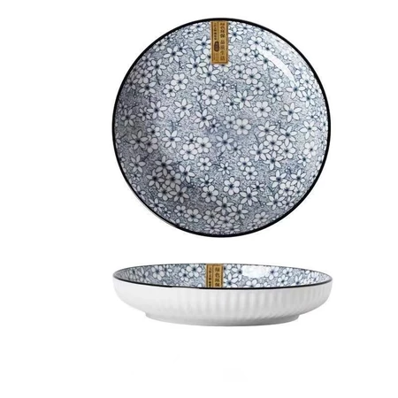 [Mr J] Piring Keramik Yamada 8 Inch/ 20 cm Piring Keramik Makan Piring Keramik Series 7inch / 18cm