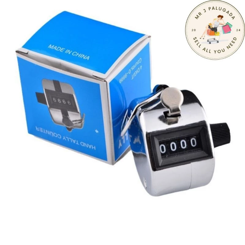 [Mr J] Tasbih Alat Hitung Digital Tanpa Baterai 4 digit Hand Tally Counter Stainless