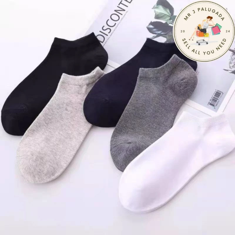 [Mr J] Kaos Kaki Polos Pendek Semata Kaki / Kaus Kaki Unisex Casual Pria Wanita Socks