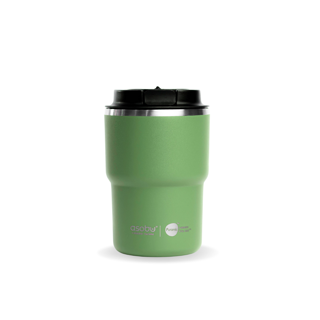 ASOBU Mini Pick-Up - Botol Minum / Tumbler Kopi Ceramic 360ML - Basil Green