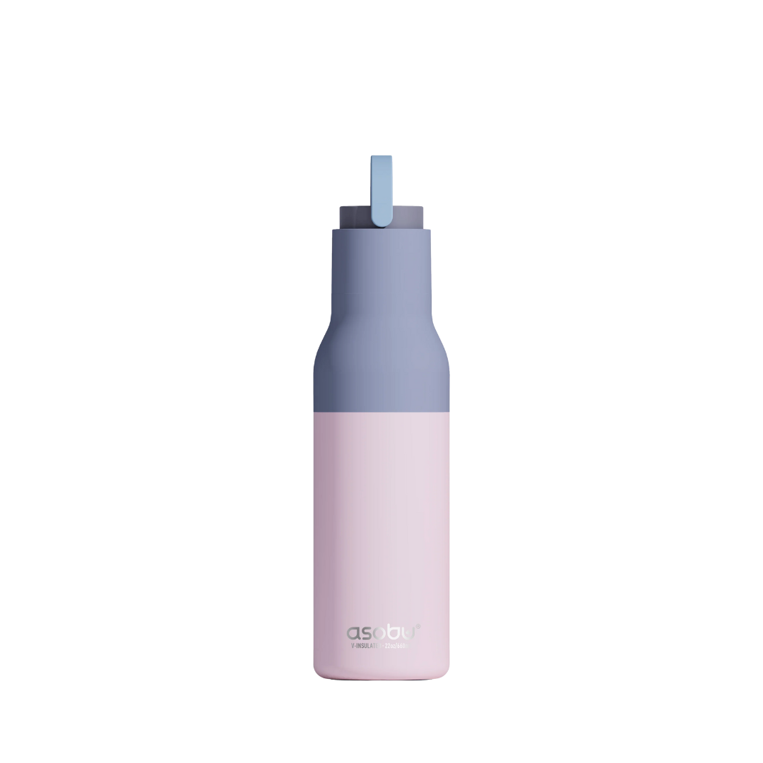 ASOBU Metro Bottle - Botol Minum / Tumbler / Termos Stainless Steel 650ML - Pastel Pink