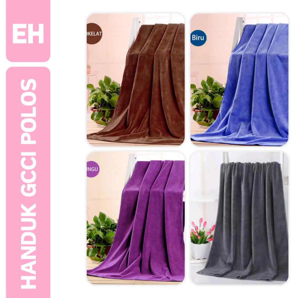 HANDUK MANDI DEWASA MURAH GUCCI PREMIUM UK 70x140