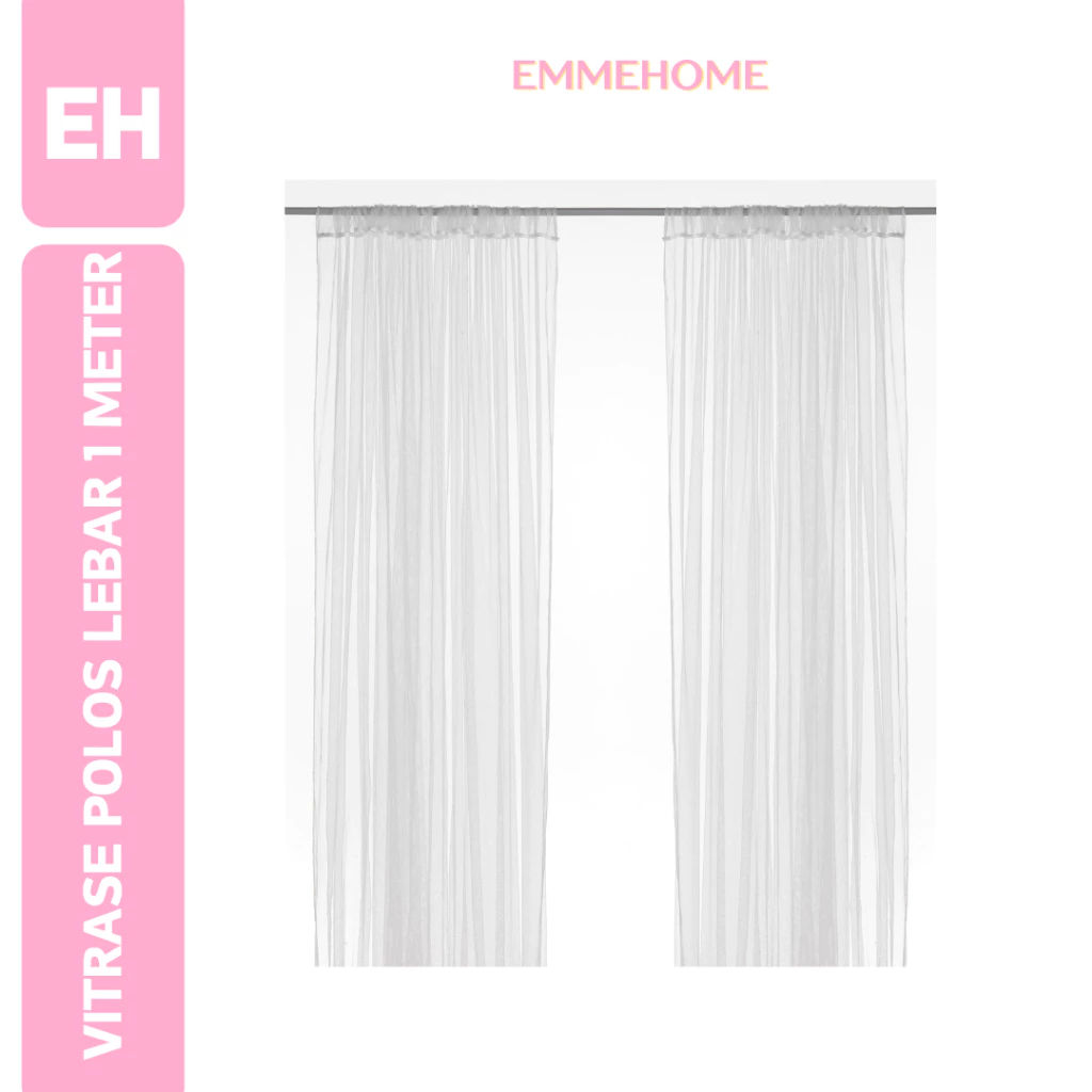VITRASE GORDEN JENDELA PUTIH UK 100x200 PUTIH TIPE PLISKET