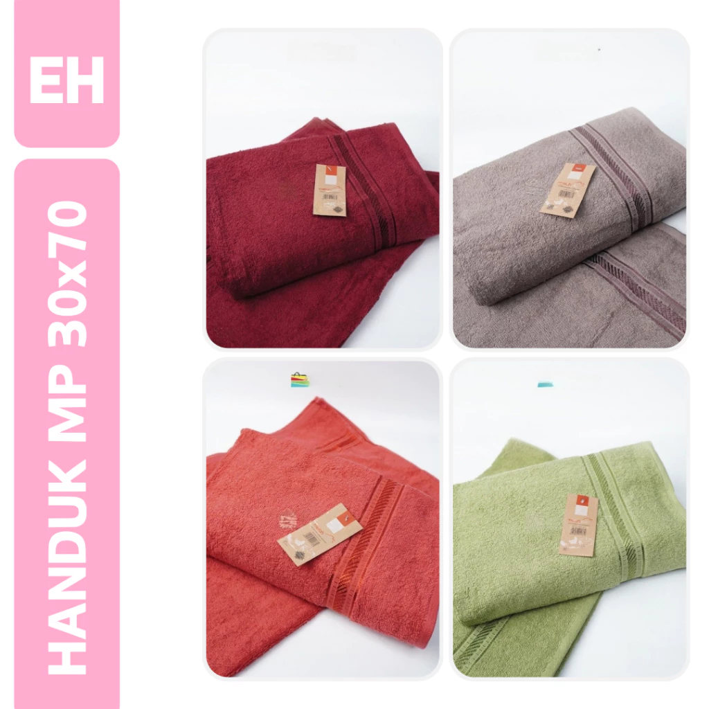 HANDUK KECIL OLAHRAGA TEBAL PREMIUM - HANDUK SPORT MERAH PUTIH UK 30x70 CM