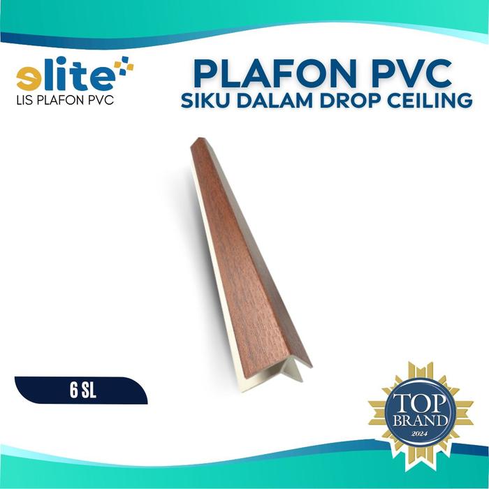 Jual Lis Plafon PVC Elite - Lis Siku Dalam | Renos
