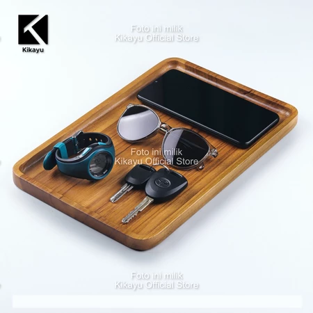 Kikayu - Wooden Tray Desk Organizer Kayu Jati - 20x30cm