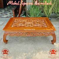 Meja Tamu Ketapang Model Ukiran Madura Kayu Jati Meja Teras Minimalis