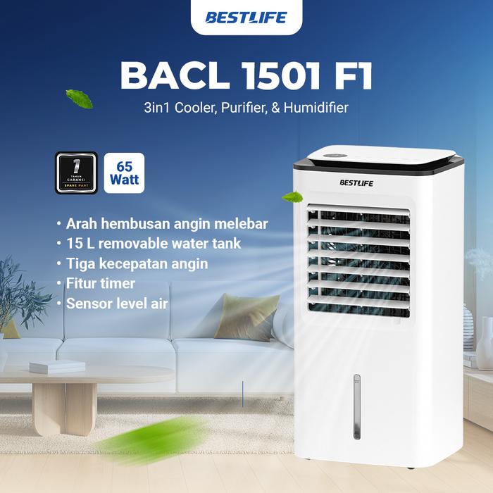 BESTLIFE Official Store - Air Cooler 15 L Removable Water Tank - BACL 1501 F1 - Cooler, Purifier and Humidifier