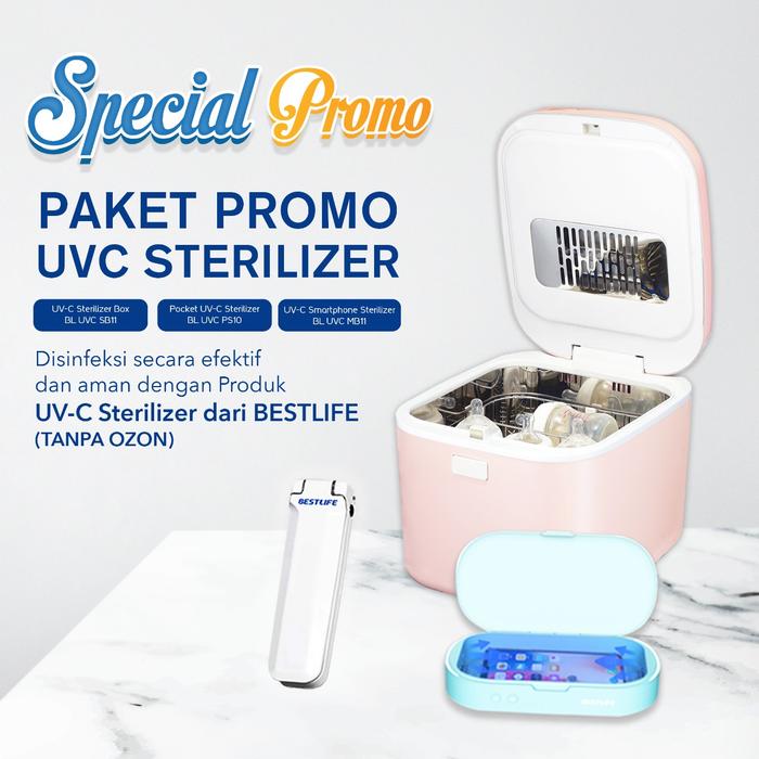 Paket Promo UVC Sterilizer UVCBOX, UVCSmartphone, UVCPocket sterilizer