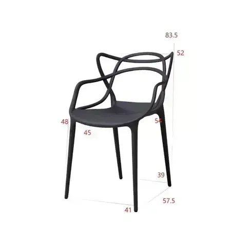 Kursi Plastik Kursi Minimalis Kursi Santai Kursi Cafe Kursi Contour Curvature Dining Chair Masters Armchair
