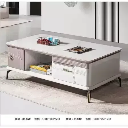 Meja Tamu Box Marmer Mewah Coffee Table Box Marble Sofa Table- MT8136