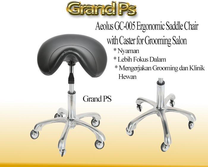 Aeolus GC-005 Ergonomic Saddle Chair for Grooming Salon