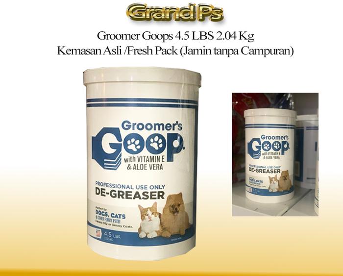 Groomer Goop Pembersih Minyak Pemutih Bulu Kucing Anjing Hewan 28 oz