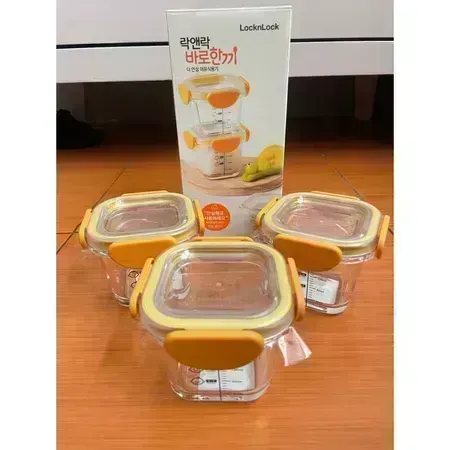 LocknLock Baby Food Container 260ml Glass - LLG510S3