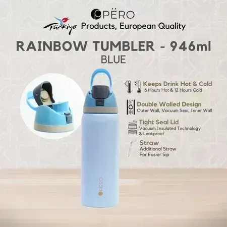 Pero Rainbow Tumbler 946ML / Botol Minum Tahan Panas dan Dingin 946ML