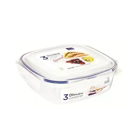 Lock n Lock HPL971 - Square Short Food PP Container With Divider