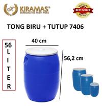Kiramas Tong Air / Tong Biru / Tong Sampah / Plastik 56 Liter - 7406
