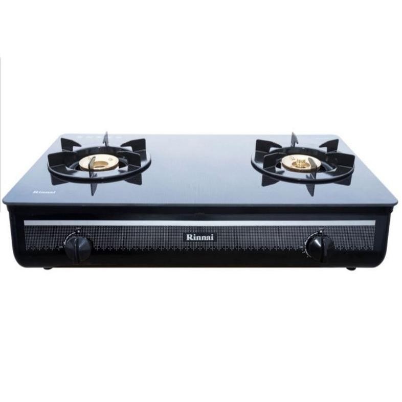 RINNAI KOMPOR- GAS STOVE 2 BURNER BLACK RI-712 GA-B