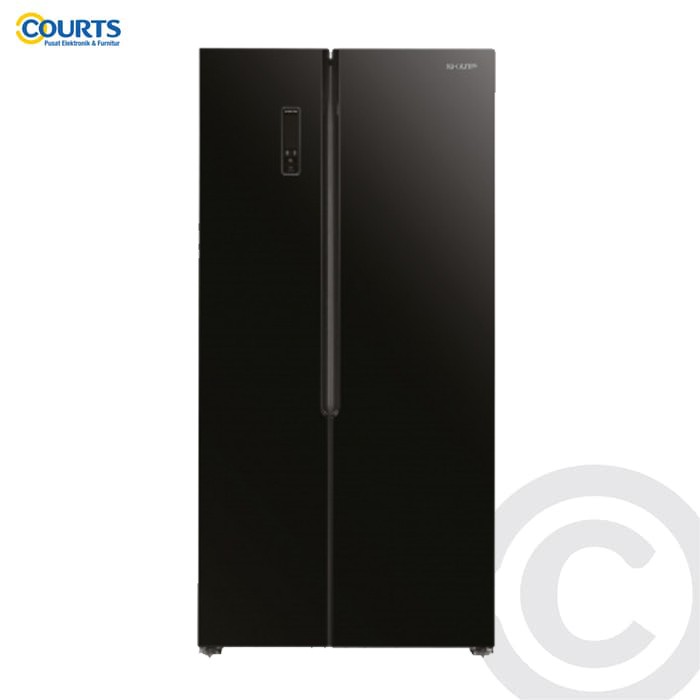 SHARP KULKAS 2 PINTU SIDE BY SIDE INVERTER 563 L SJ-IS61G-BK BLACK