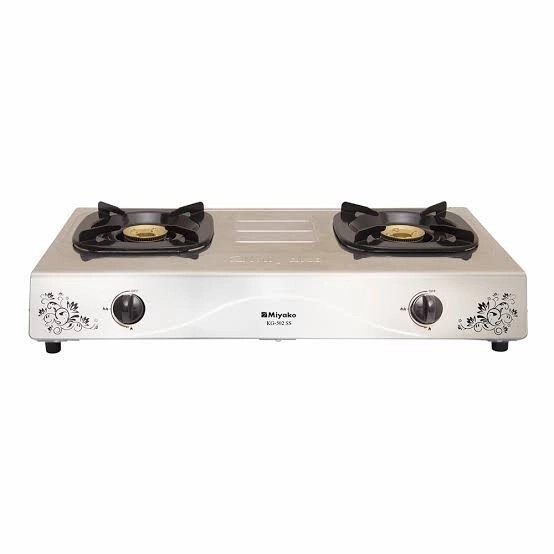 MIYAKO KOMPOR GAS- GAS STOVE 2 BURNER-KG-502SS