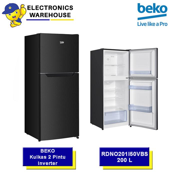 Beko RDNO201I50VBS / RDNO201 I50VBS Kulkas 2 pintu Inverter 200 Liter