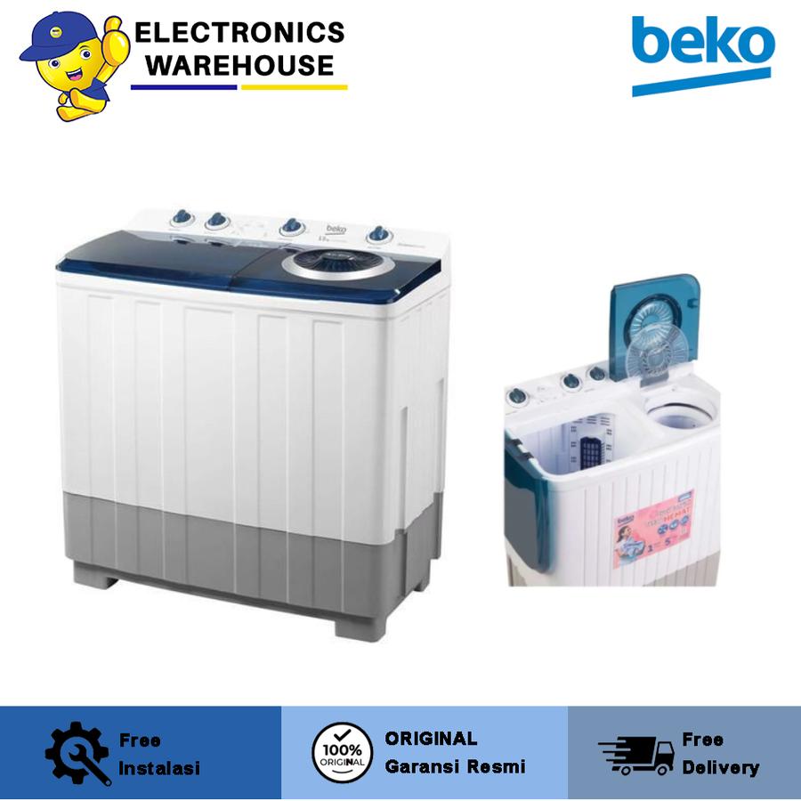 BEKO WTTA1403W MESIN CUCI 2 TABUNG 13 KG
