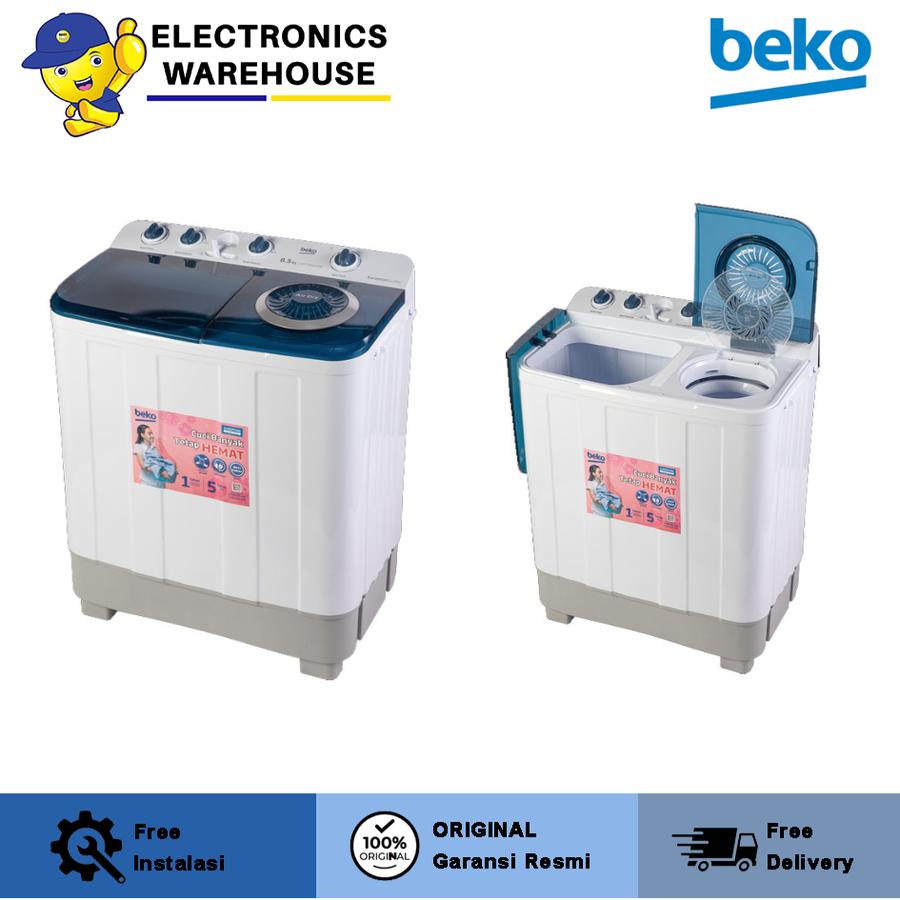 Beko WTTA9504W Mesin Cuci 2 Tabung (9.5 kg) GARANSI RESMI
