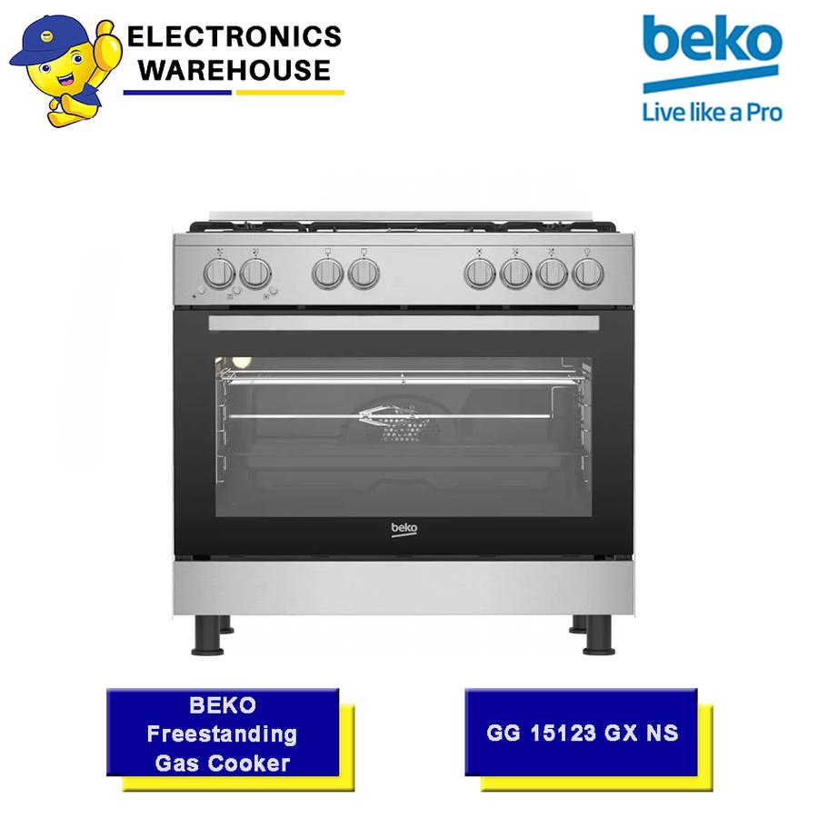 Beko Kompor Gas Oven 5 Tungku GG15123GXNS / GG 15123 GX NS Stainless Steel
