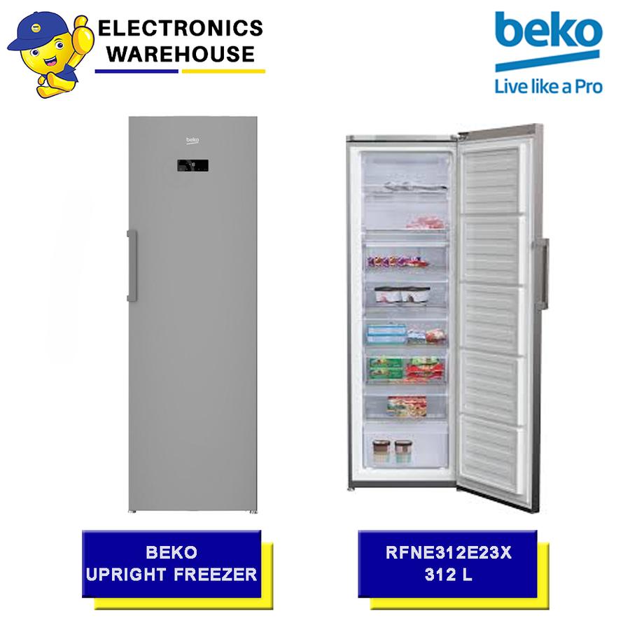 Upright Freezer Frezeer NoFrost Kulkas Beko 1 Pintu RFNE312E23X Kulkas BEKO 1 Pintu RFNE312E23X Frezeer