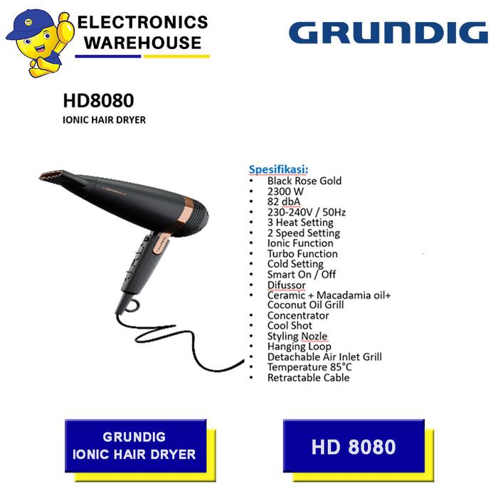 Grundig Hair Dryer Alat Pengering Rambut HD 8080 / HD8080