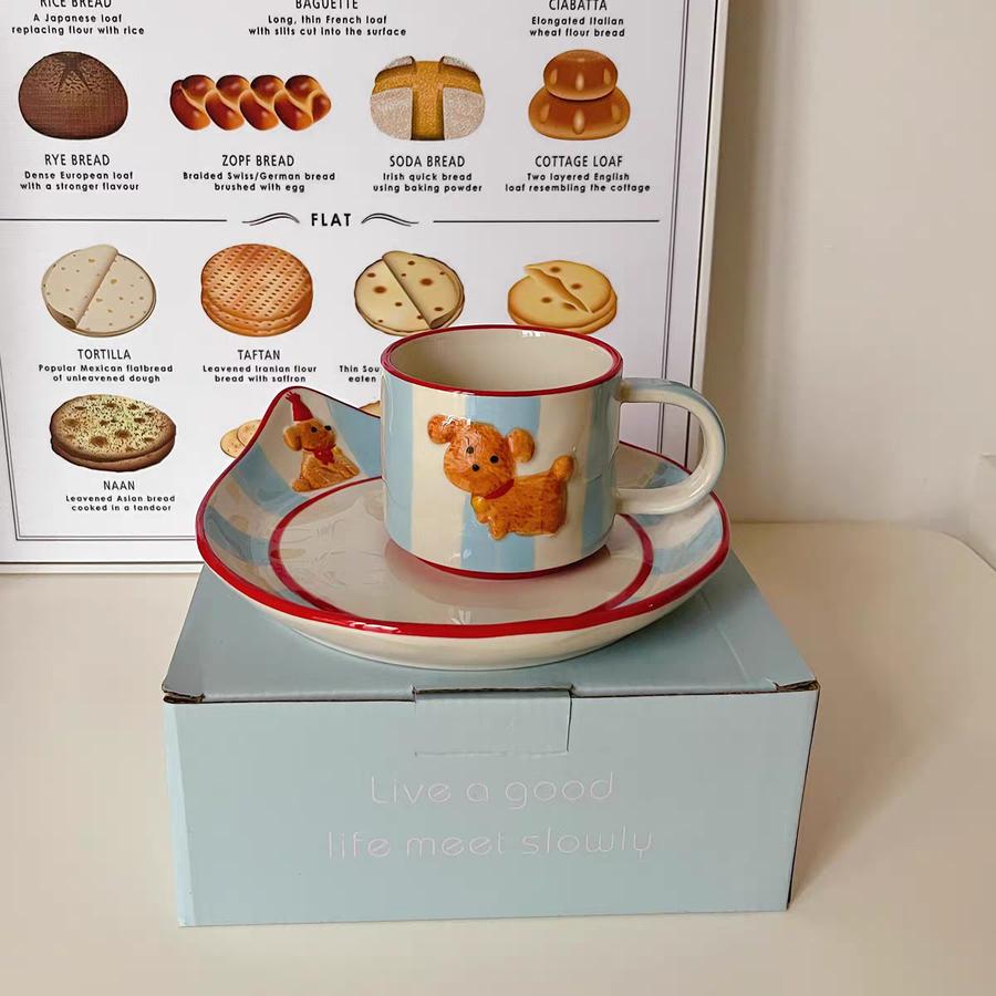 Pawpaw Mug Set / Gelas Gift Set / Keramik doggy/ Keramik lucu