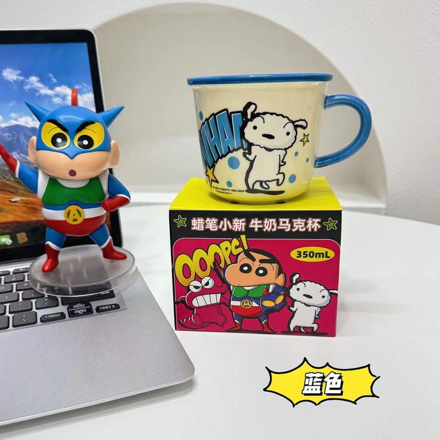 Shinchan Series cute ceramic mug / gift set mug / kado ulang tahun / birthday gift