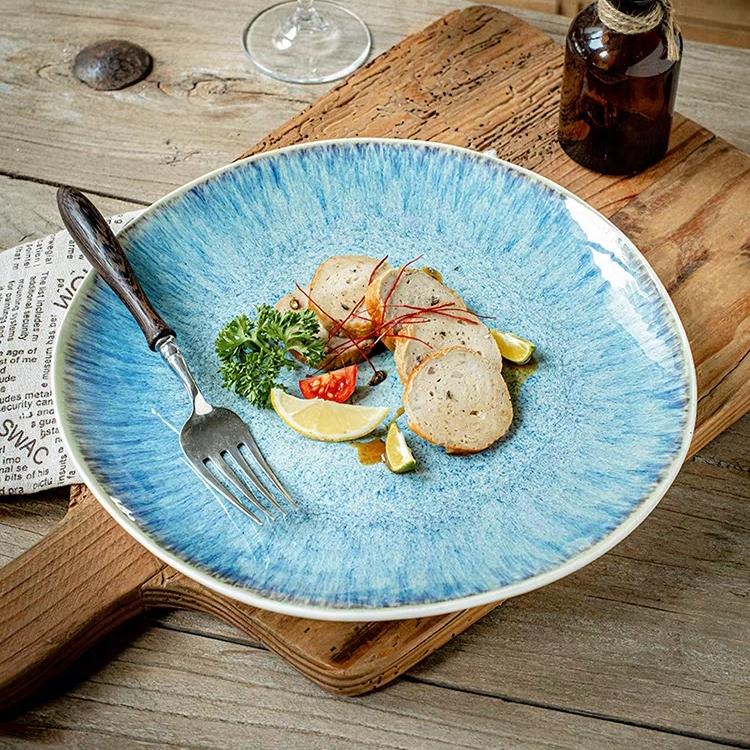 Ocean Blue Plate / Piring keramik biru / piring korea