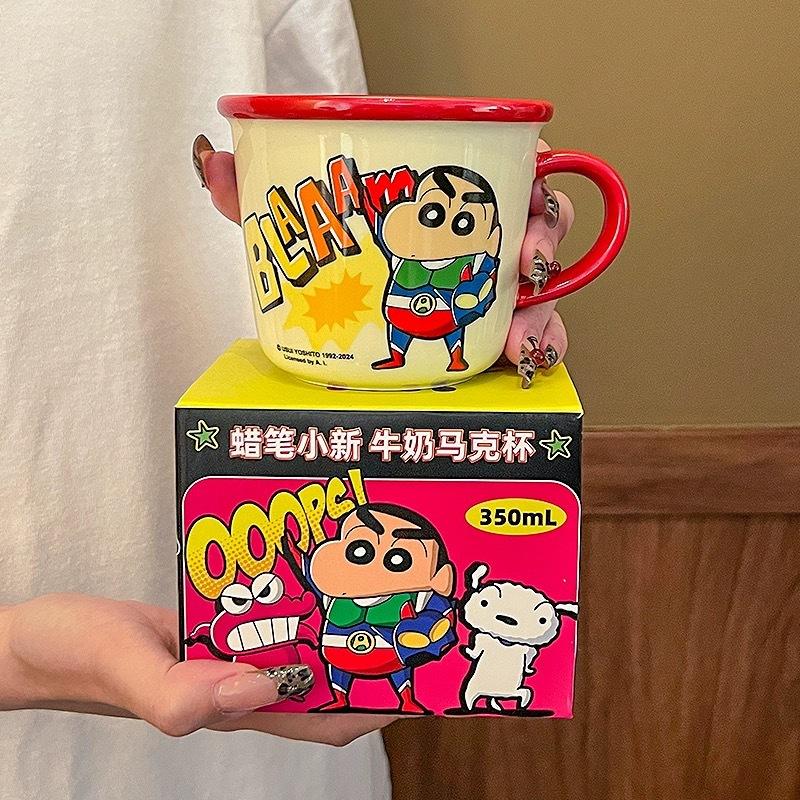 Shinchan Series cute ceramic mug / gift set mug / kado ulang tahun / birthday gift