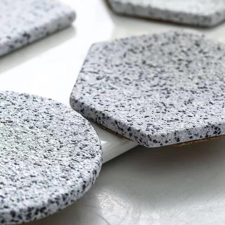 Tatakan Gelas Granite Ceramic Porcelain| Granite Coaster Glass 