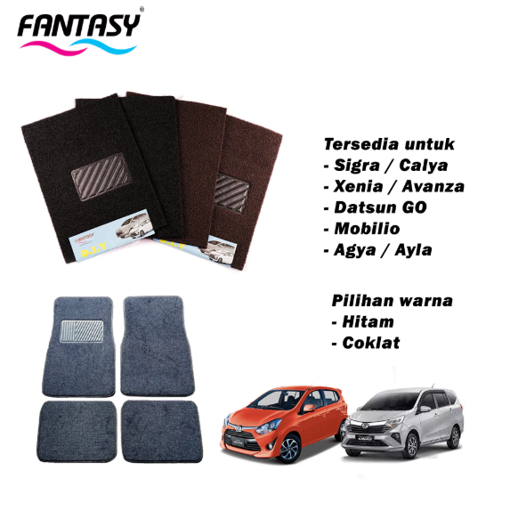 Fantasy Karpet Mobil Mie Premium / Car Mat / Universal Car Mat Untuk Semua Mobil