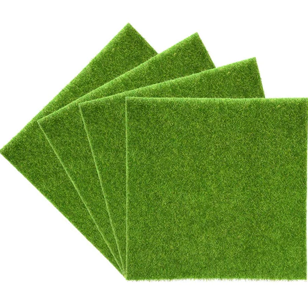 Fantasy Miniatur Karpet Rumput Sintetis 25mm Rumput Palsu